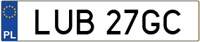 Trailer License Plate